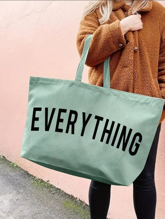 Handbags - HUGE "EVERYTHING" 28" CANVAS TOTE. (ALSO CUSTOMIZABLE) Various Colors In Stock.